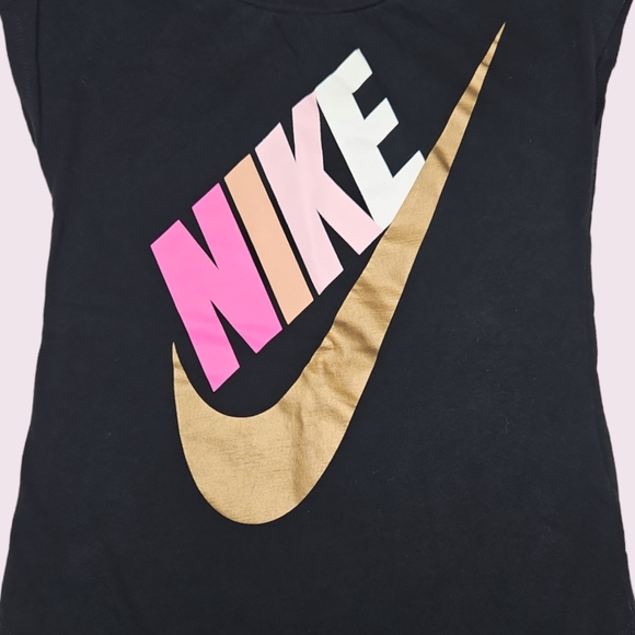 Nike Girls Sleeveless T-shirt Pink Gold Size 6 M - Picture 5 of 5